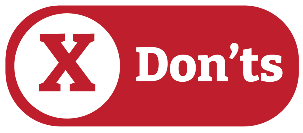 NG Donts